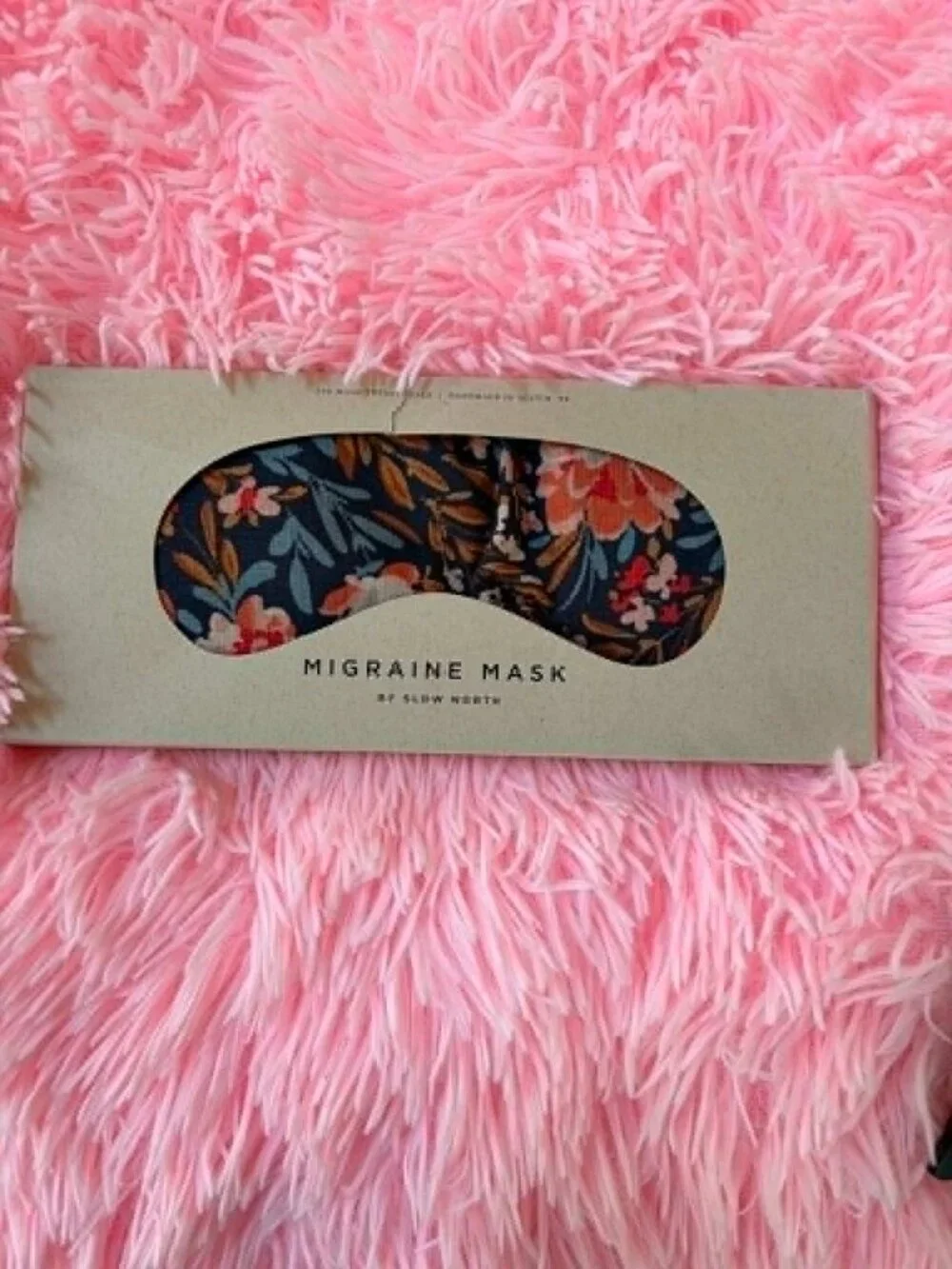 Migraine Make Weighted Eye Pillow in Pom Blossom by Slow North
